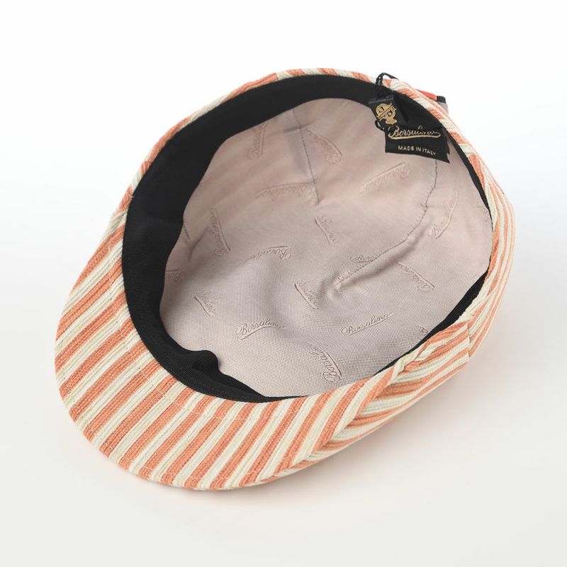 ボルサリーノのハンチング Hunting Parigi Stripe（ハンチング パリギ ストライプ） B12182 オレンジ