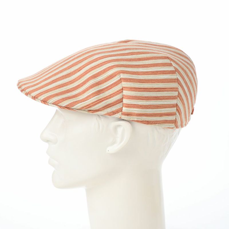 ボルサリーノのハンチング Hunting Parigi Stripe（ハンチング パリギ ストライプ） B12182 オレンジ