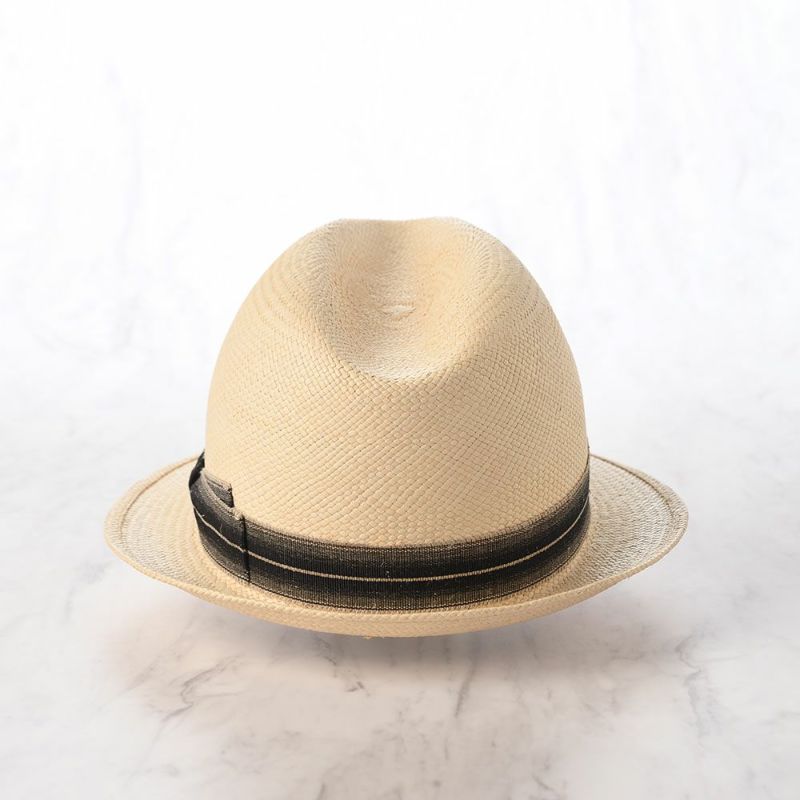 ボルサリーノのパナマハット Panama Quito Trilby（パナマキート トリルビー） 141238 ブラックリボン
