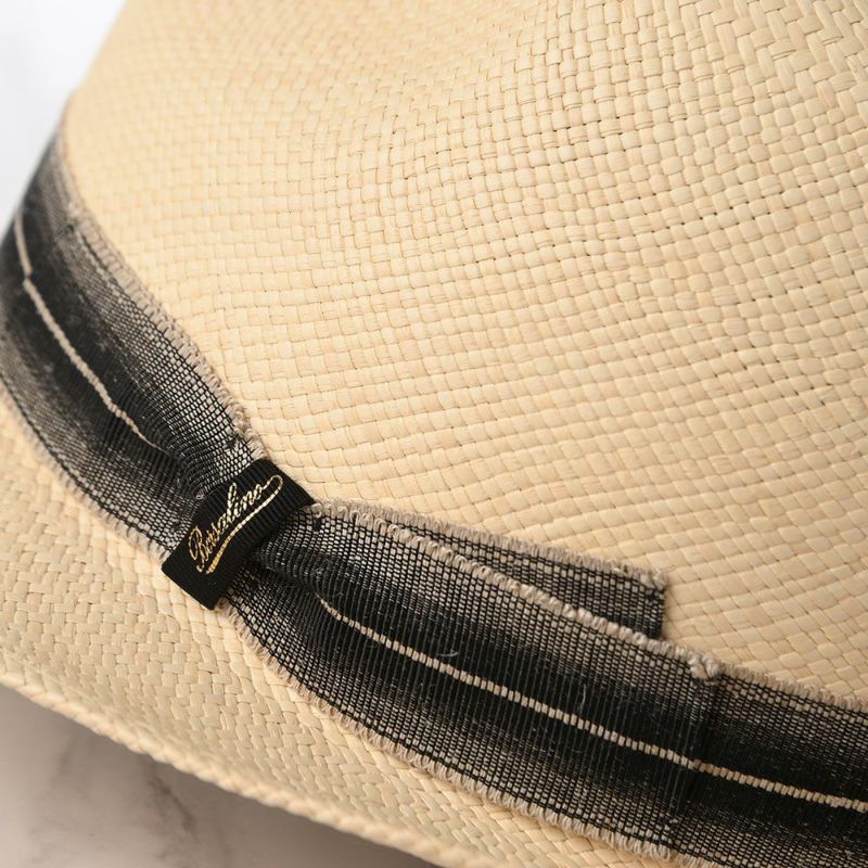 ボルサリーノのパナマハット Panama Quito Trilby（パナマキート トリルビー） 141238 ブラックリボン
