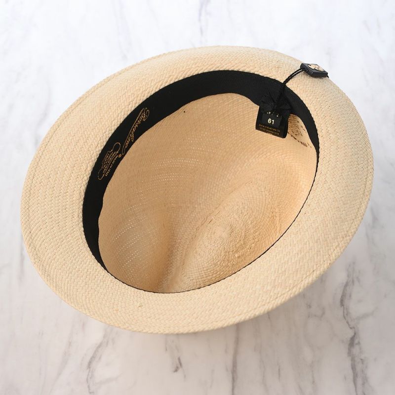 ボルサリーノのパナマハット Panama Quito Trilby（パナマキート トリルビー） 141238 ブラックリボン