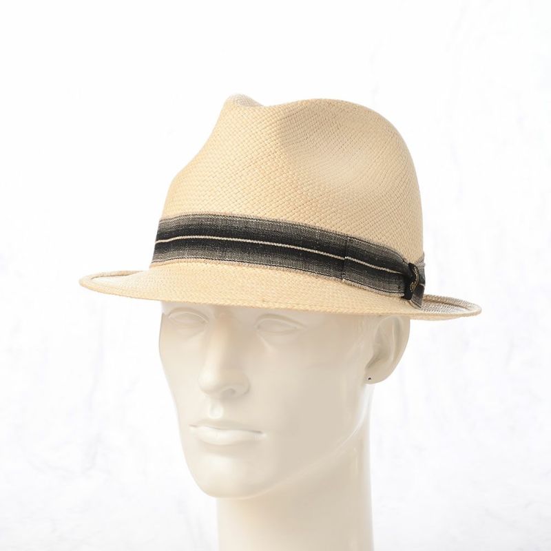 ボルサリーノのパナマハット Panama Quito Trilby（パナマキート トリルビー） 141238 ブラックリボン