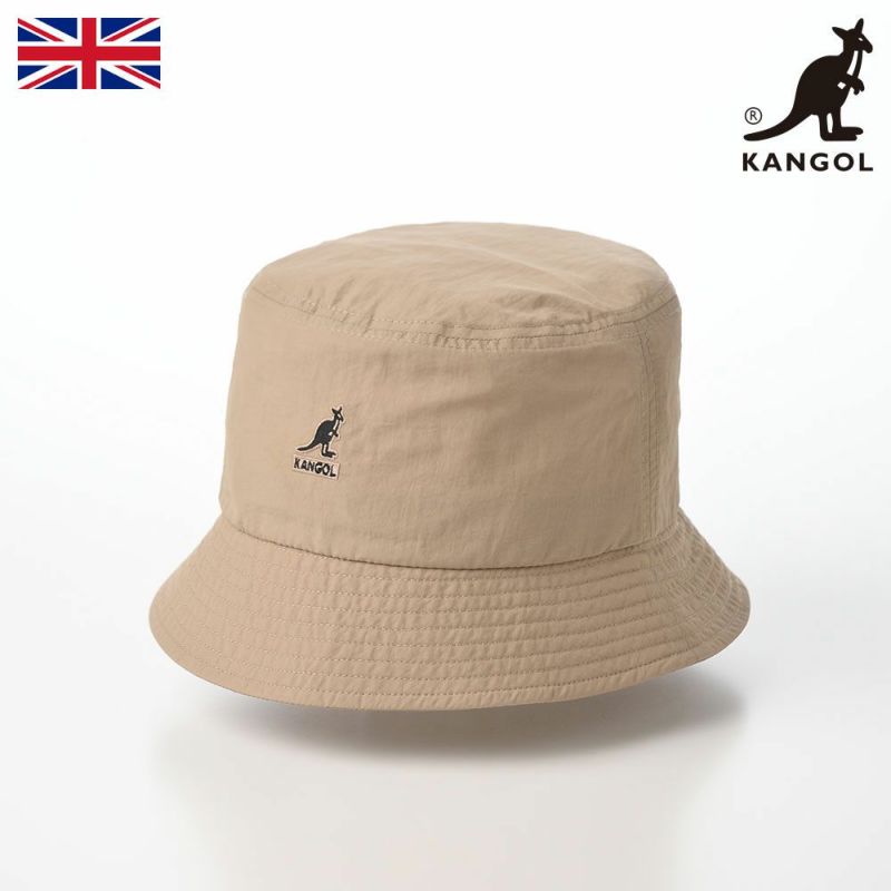 カンゴールのバケットハット SMU NYLON BUCKET HAT（ナイロン バケットハット） ベージュ