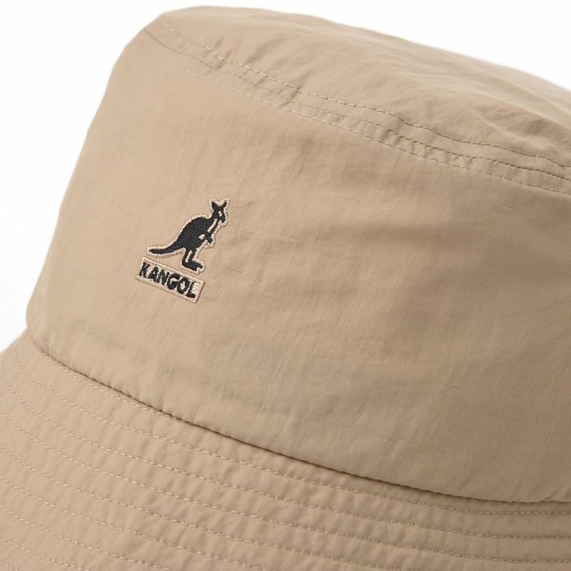 カンゴールのバケットハット SMU NYLON BUCKET HAT（ナイロン バケットハット） ベージュ