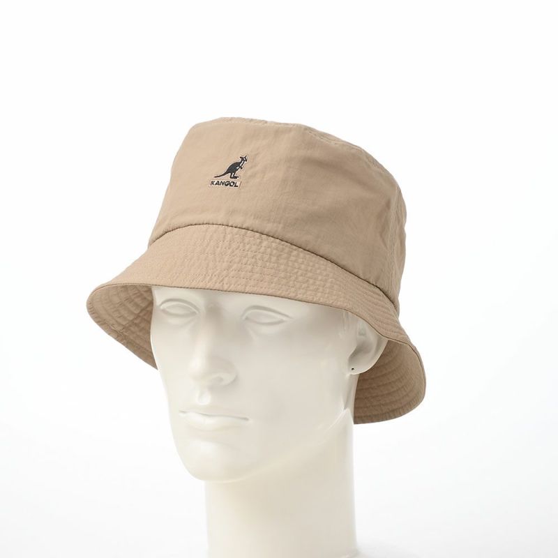 カンゴールのバケットハット SMU NYLON BUCKET HAT（ナイロン バケットハット） ベージュ