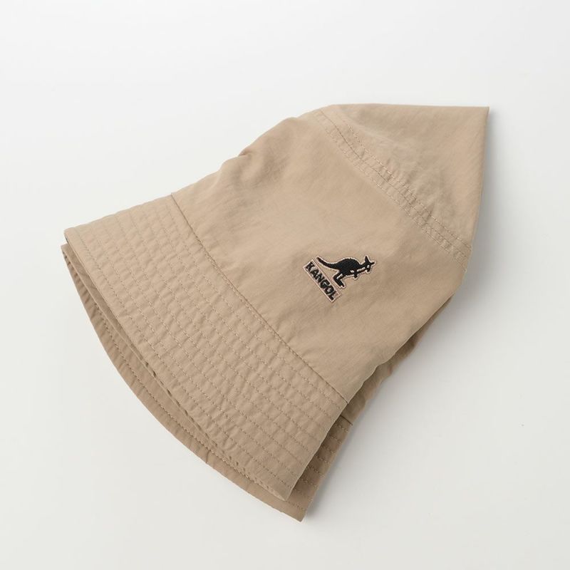 カンゴールのバケットハット SMU NYLON BUCKET HAT（ナイロン バケットハット） ベージュ