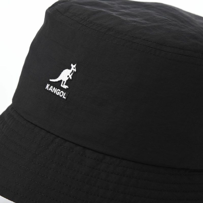 カンゴールのバケットハット SMU NYLON BUCKET HAT（ナイロン バケットハット） ブラック