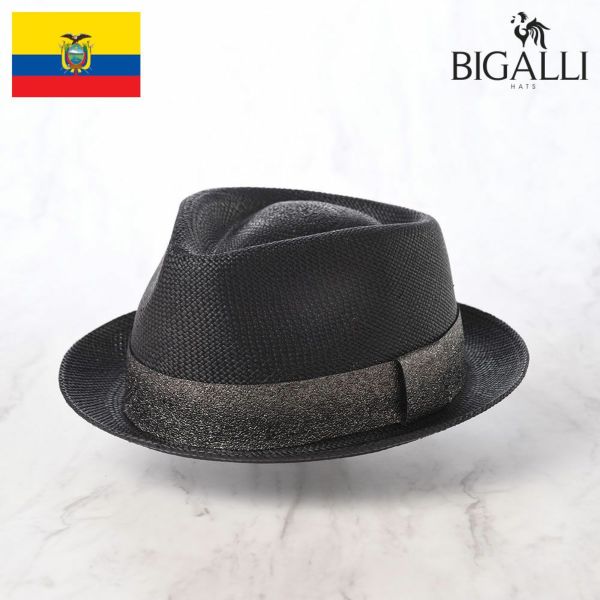 新品未使用品　Mサイズ　トリルビー型　パナマハット　BIGALLI 　ビガリ BIGALLI パナマハット メンズ パナマ帽 中折れ トリルビー