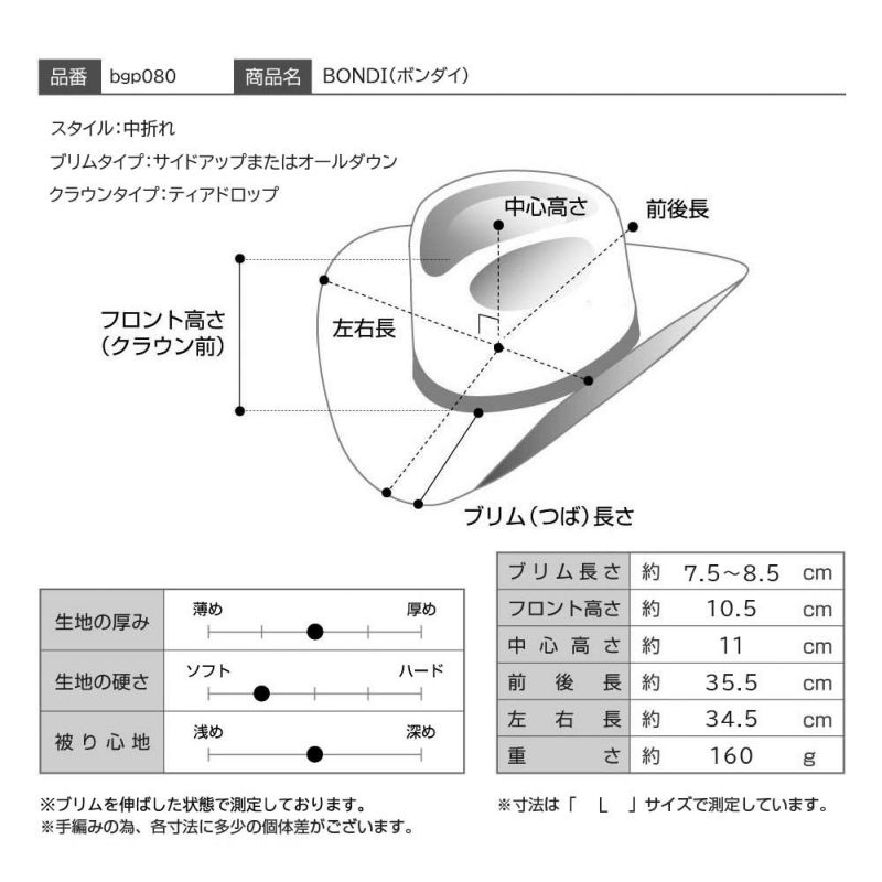 ビガリのブレードハット BONDI（ボンダイ） カーキ