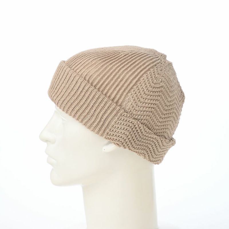 レッターの春夏ニット帽 Straw Yarn（ストローヤーン） ベージュ