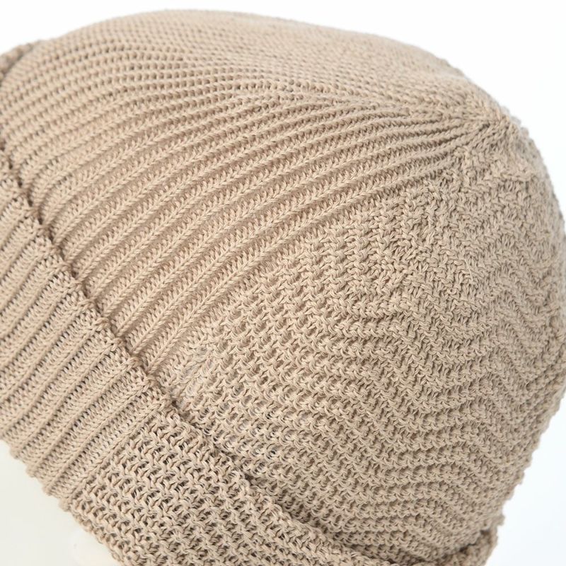 レッターの春夏ニット帽 Straw Yarn（ストローヤーン） ベージュ