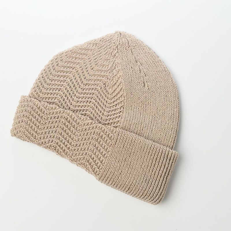 レッターの春夏ニット帽 Straw Yarn（ストローヤーン） ベージュ