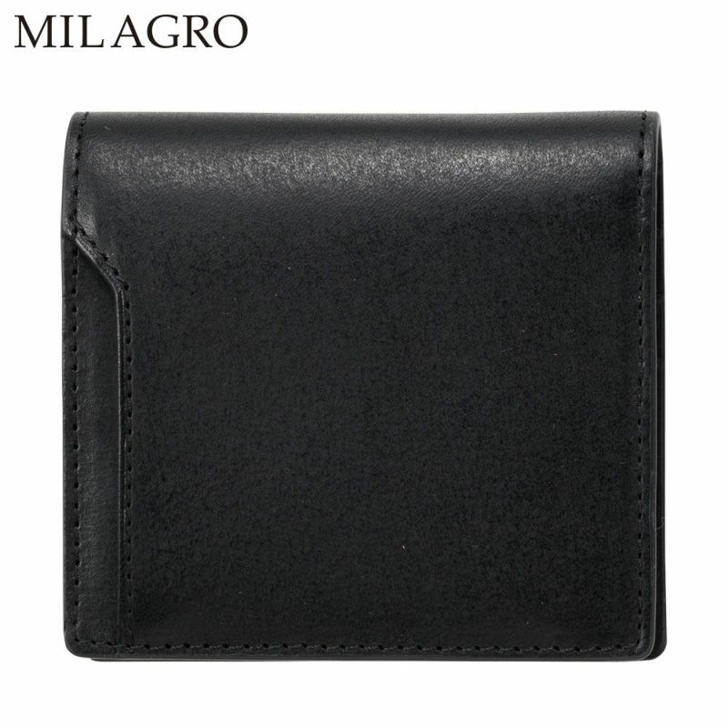 ミラグロの二つ折り財布 21ポケット タンポナートレザー ウォレット CA-S-2108 バーガンディー