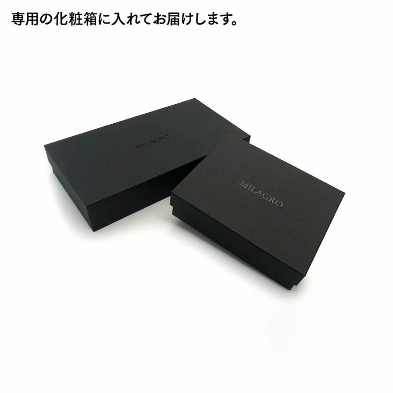 ミラグロの二つ折り財布 21ポケット タンポナートレザー ウォレット CA-S-2108 バーガンディー