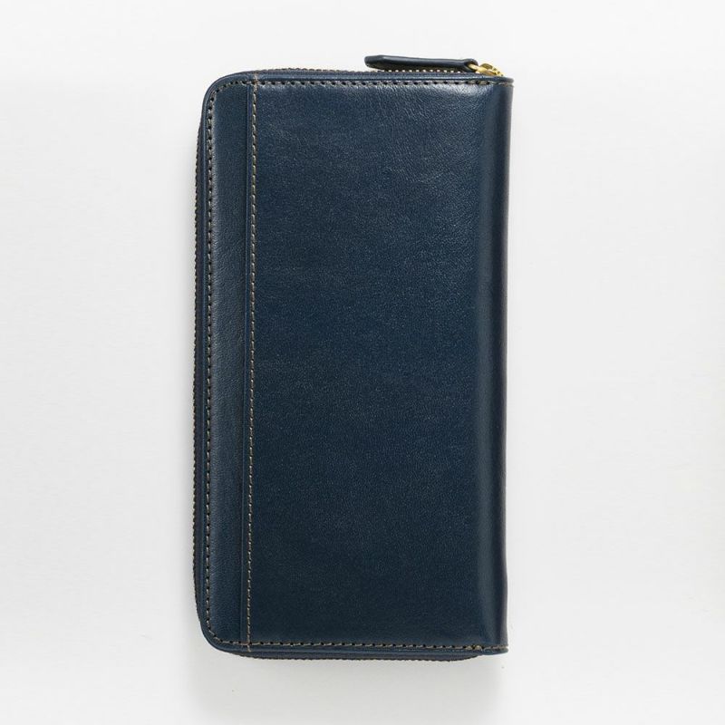 ミラグロの長財布 イタリアンレザー ギャルソン ウォレット CA-S-644 ネイビー