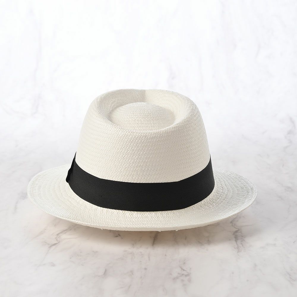 エロイベルナールのパナマハット Teardrop Panama Hat（ティアドロップ パナマハット） ホワイト