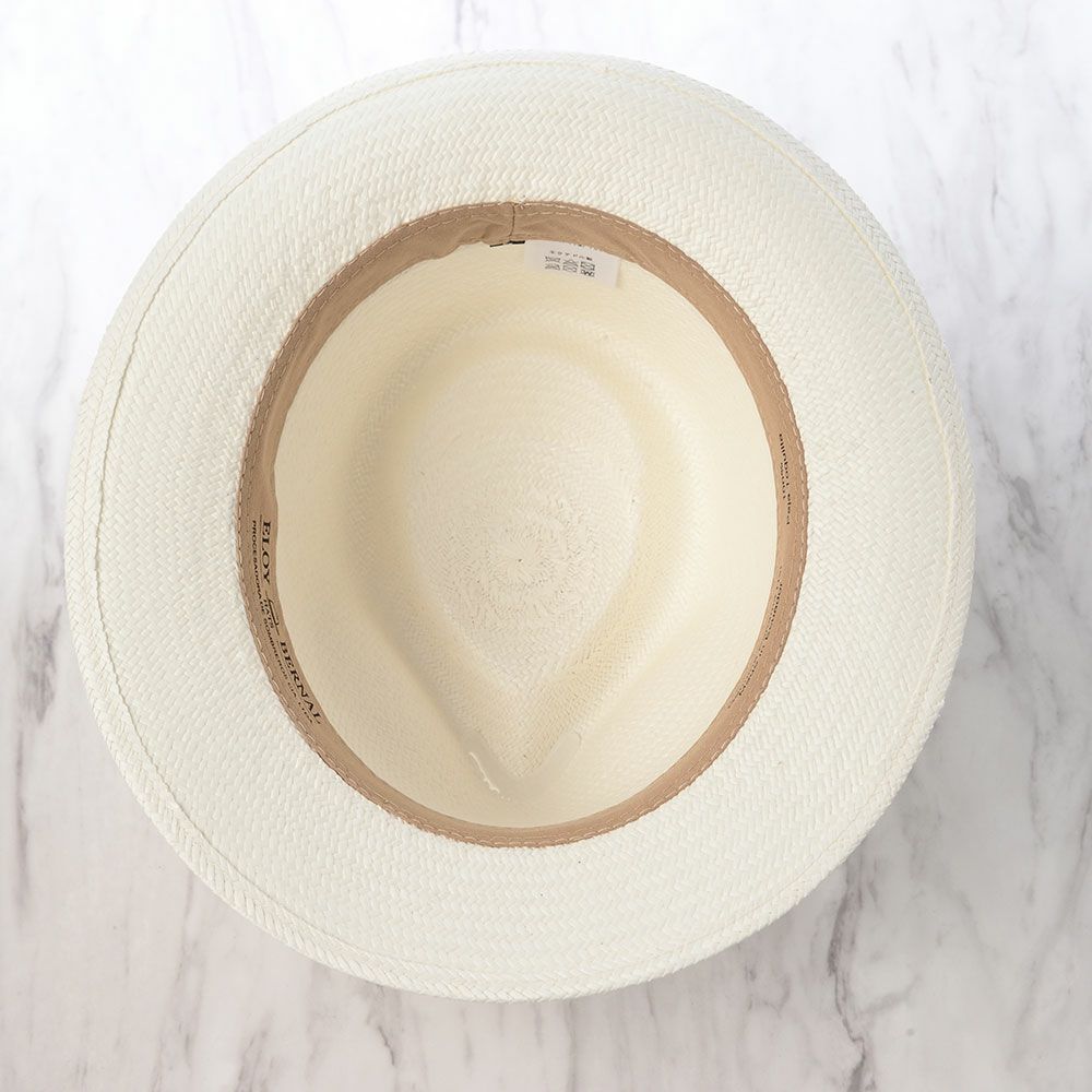 エロイベルナールのパナマハット Teardrop Panama Hat（ティアドロップ パナマハット） ホワイト
