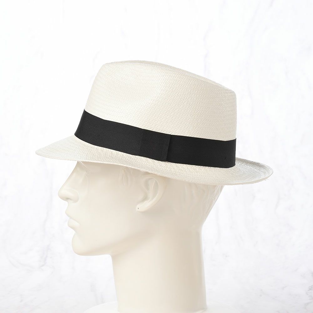 エロイベルナールのパナマハット Teardrop Panama Hat（ティアドロップ パナマハット） ホワイト