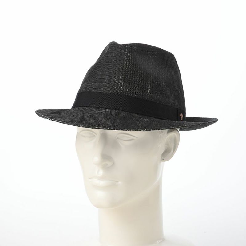 モーノのソフトハット Long brim carna ｍanish（ロングブリムカルーナマニッシュ） ブラック
