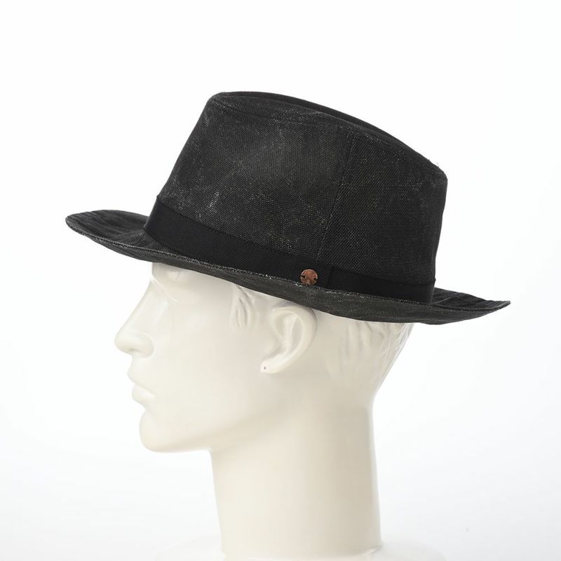 モーノのソフトハット Long brim carna ｍanish（ロングブリムカルーナマニッシュ） ブラック