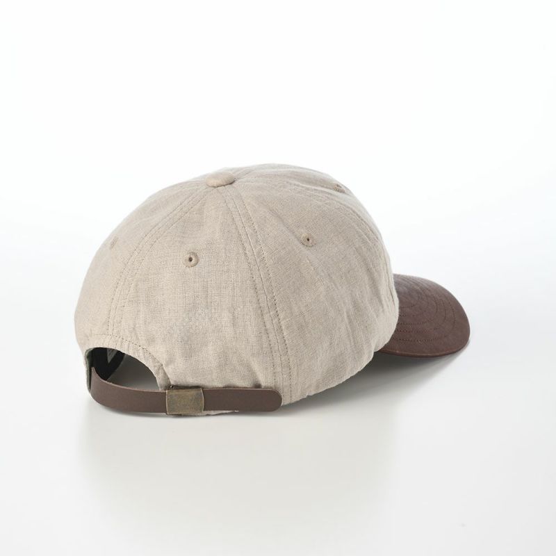 モーノのベースボールキャップ Linen & Leather  cap（リネン＆レザーキャップ） ナチュラル
