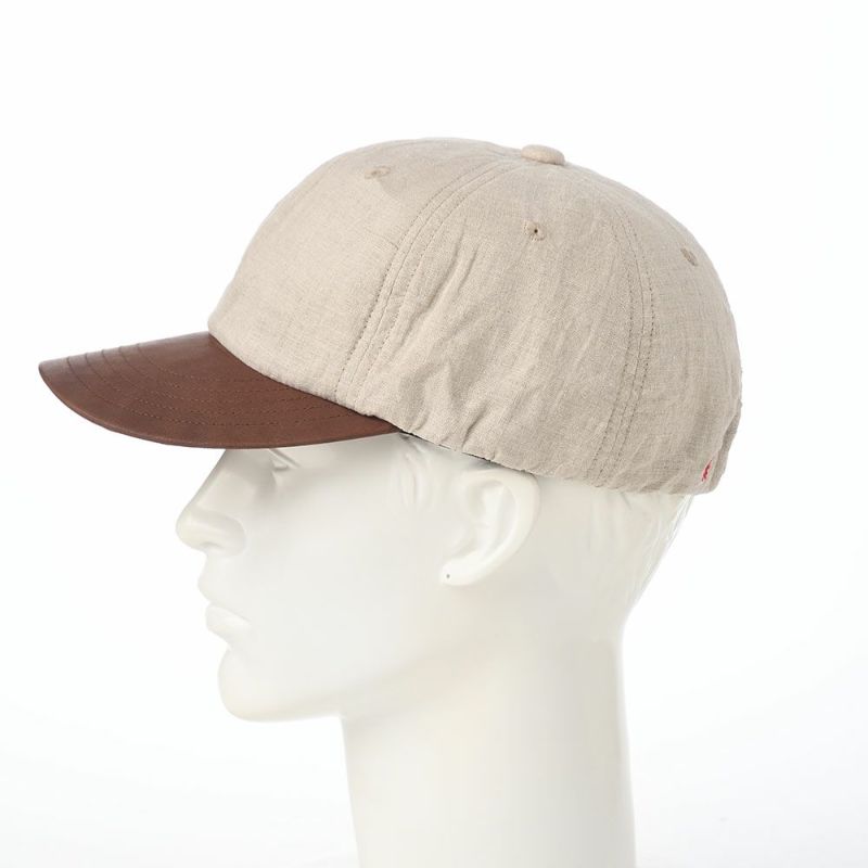 モーノのベースボールキャップ Linen & Leather  cap（リネン＆レザーキャップ） ナチュラル