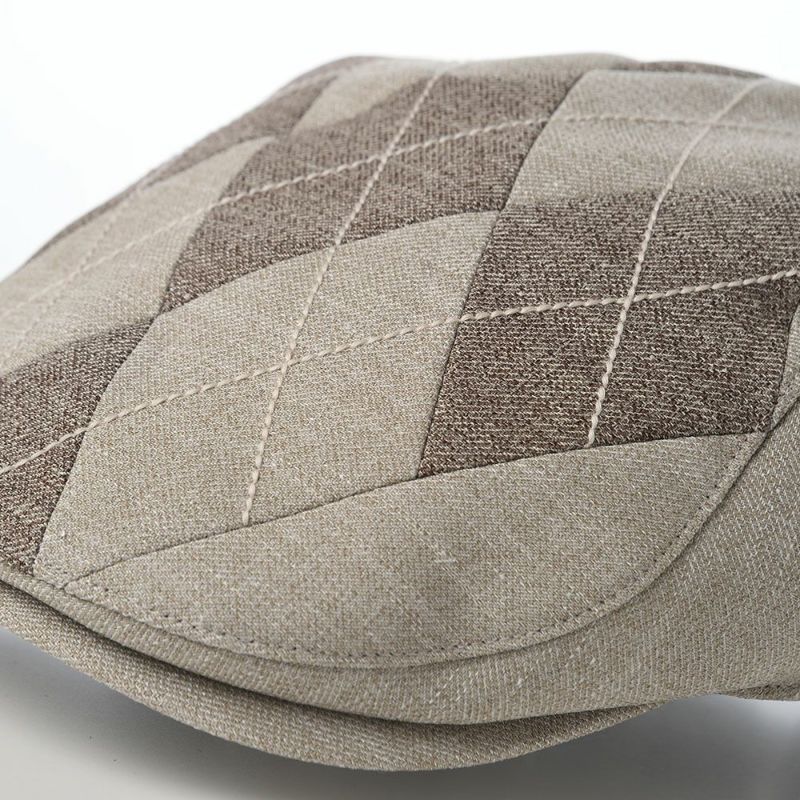 ダックスのハンチング Hunting SlabTweed Argyle （ハンチング スラブツイード アーガイル） D2001 ベージュ