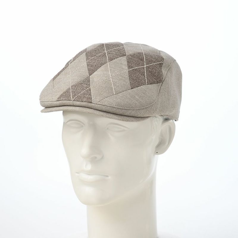 ダックスのハンチング Hunting SlabTweed Argyle （ハンチング スラブツイード アーガイル） D2001 ベージュ