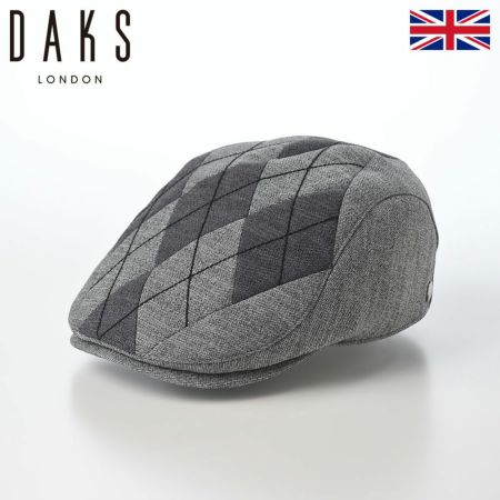 ダックスのハンチング Hunting SlabTweed Argyle （ハンチング スラブツイード アーガイル） D2001 グレー