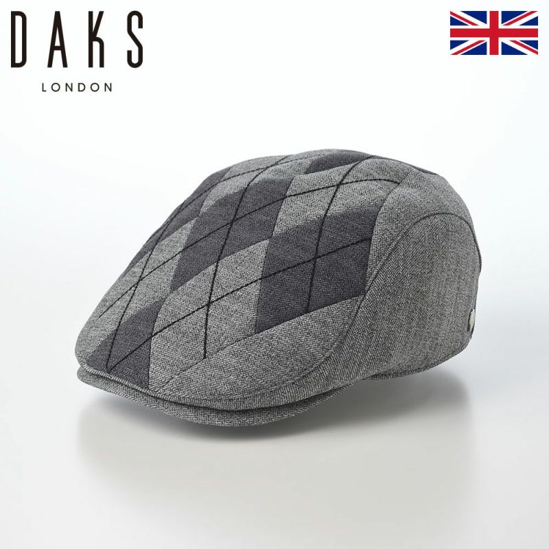 ダックスのハンチング Hunting SlabTweed Argyle （ハンチング スラブツイード アーガイル） D2001 グレー