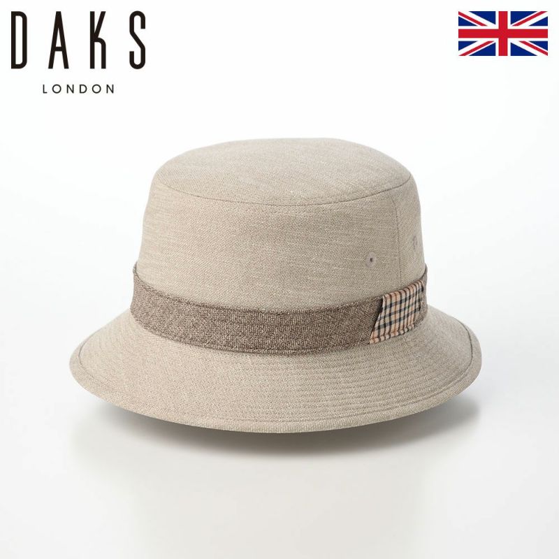 ダックスのソフトハット Safari SlabTweed Tartan（サファリ スラブツイード タータン） D2002 ベージュ