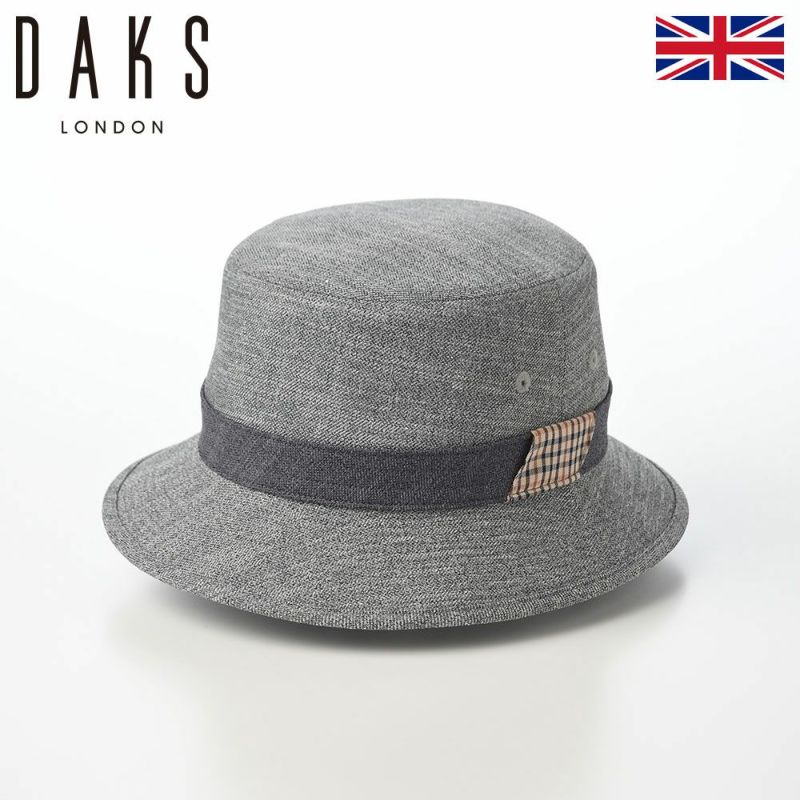 ダックスのソフトハット Safari SlabTweed Tartan（サファリ スラブツイード タータン） D2002 グレー