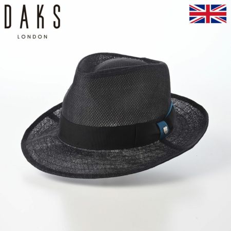 ダックスのソフトハット Hat Sinamay Bi-Color（ハット シナマイ バイカラー） D2004 ブラック