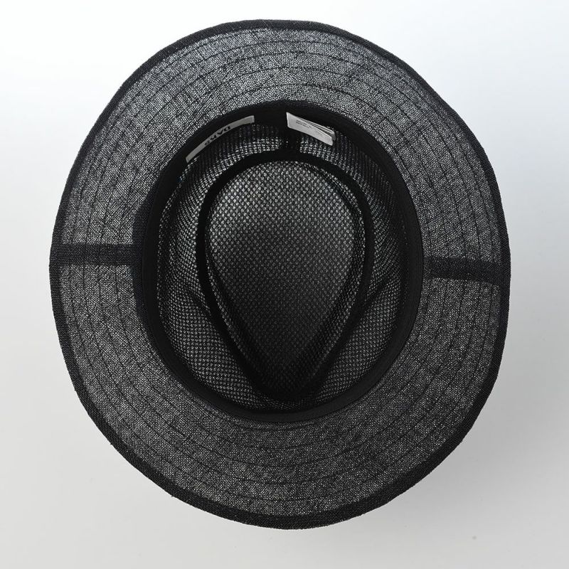 ダックスのソフトハット Hat Sinamay Bi-Color（ハット シナマイ バイカラー） D2004 ブラック