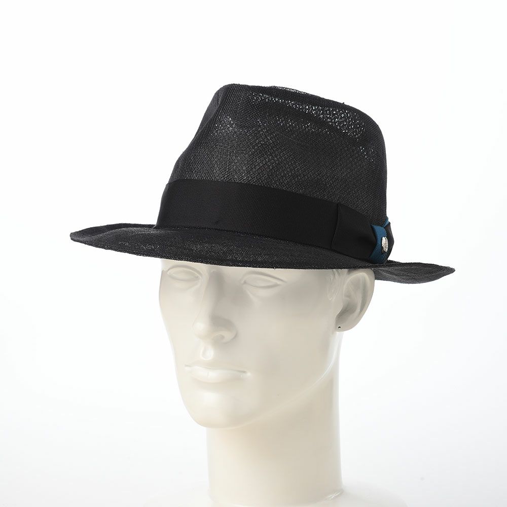 ダックスのソフトハット Hat Sinamay Bi-Color（ハット シナマイ バイカラー） D2004 ブラック