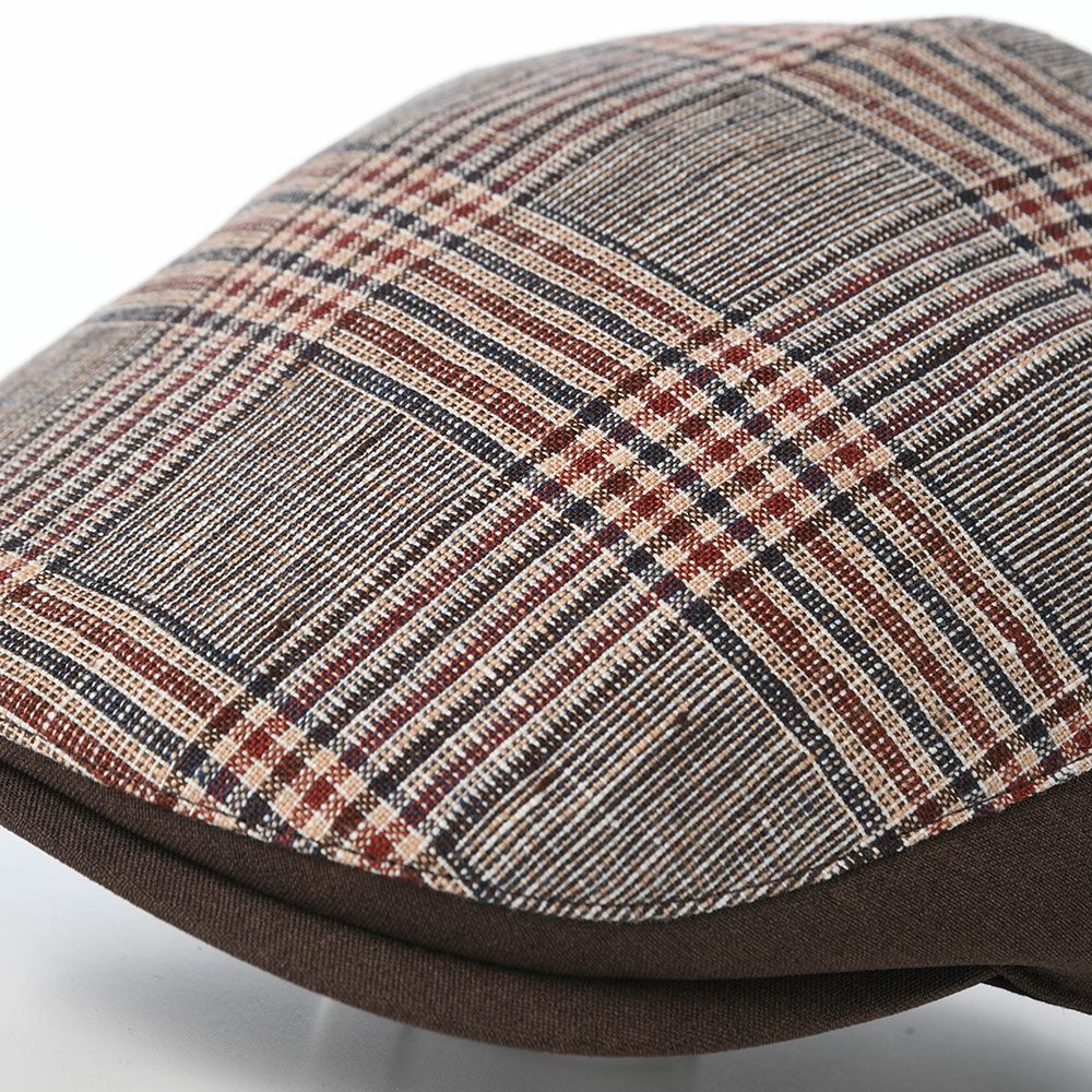 ダックスのハンチング Hunting Linen Glen Check（ハンチング リネン グレンチェック） D2005 ブラウン