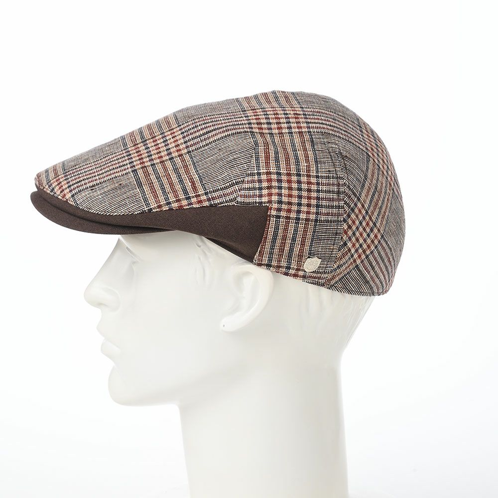 ダックスのハンチング Hunting Linen Glen Check（ハンチング リネン グレンチェック） D2005 ブラウン
