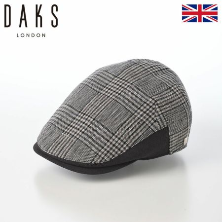 ダックスのハンチング Hunting Linen Glen Check（ハンチング リネン グレンチェック） D2005 グレー