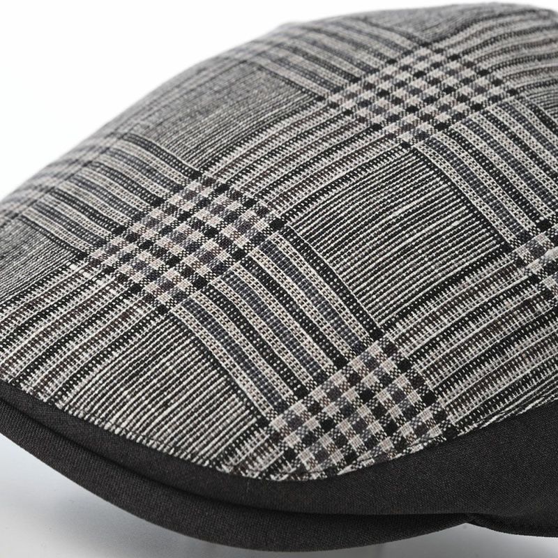 ダックスのハンチング Hunting Linen Glen Check（ハンチング リネン グレンチェック） D2005 グレー