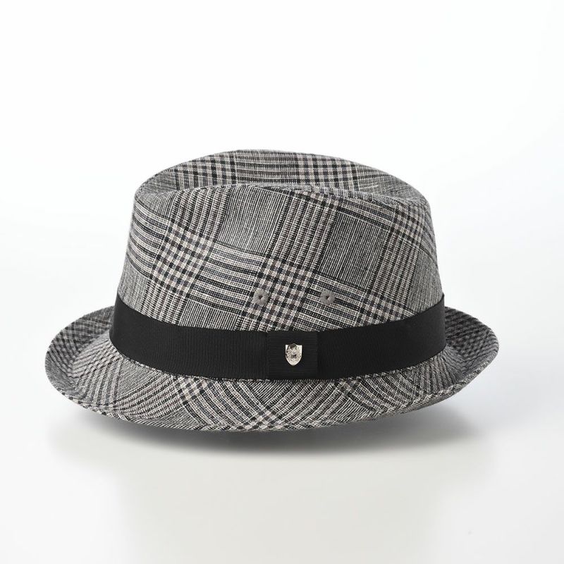 ダックスのソフトハット Hat Linen Glen Check（ハット リネン グレンチェック） D2006 グレー