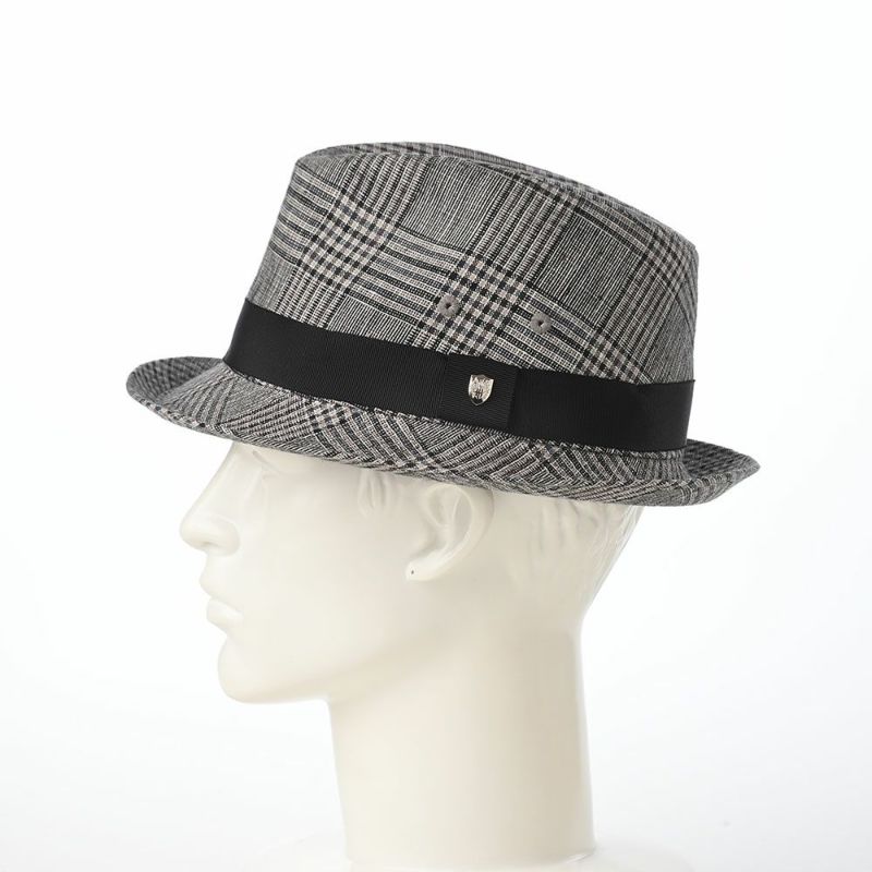 ダックスのソフトハット Hat Linen Glen Check（ハット リネン グレンチェック） D2006 グレー