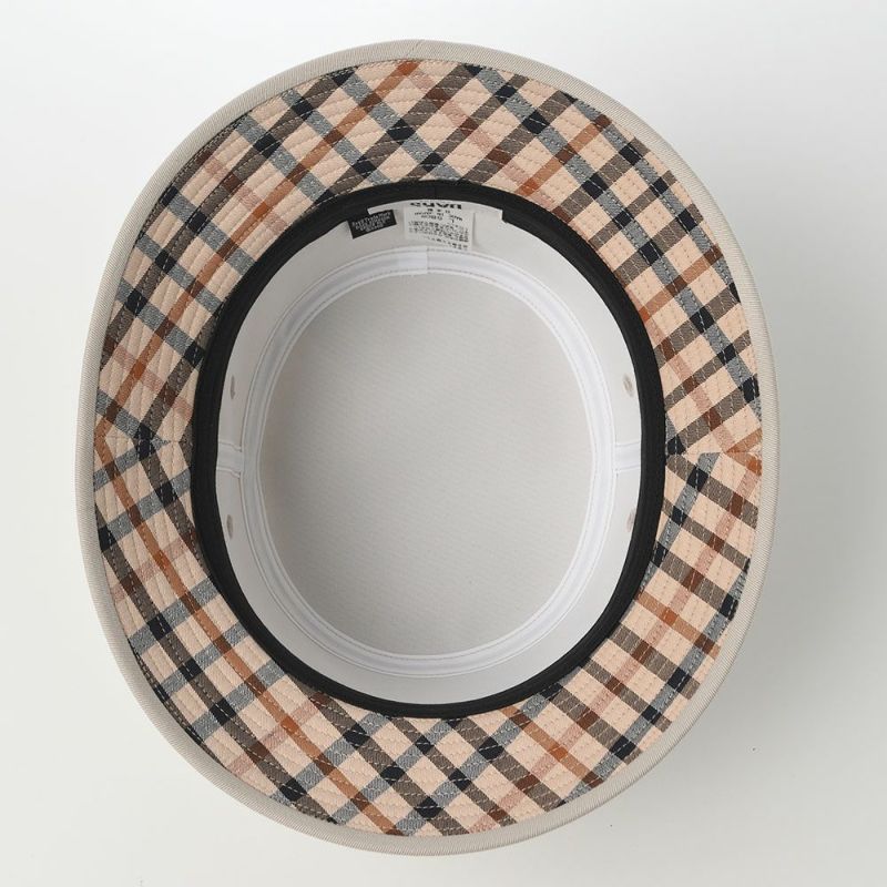ダックスのソフトハット Safari Cotton Twill House Check（サファリ コットンツイル ハウスチェック） D2009 グレー