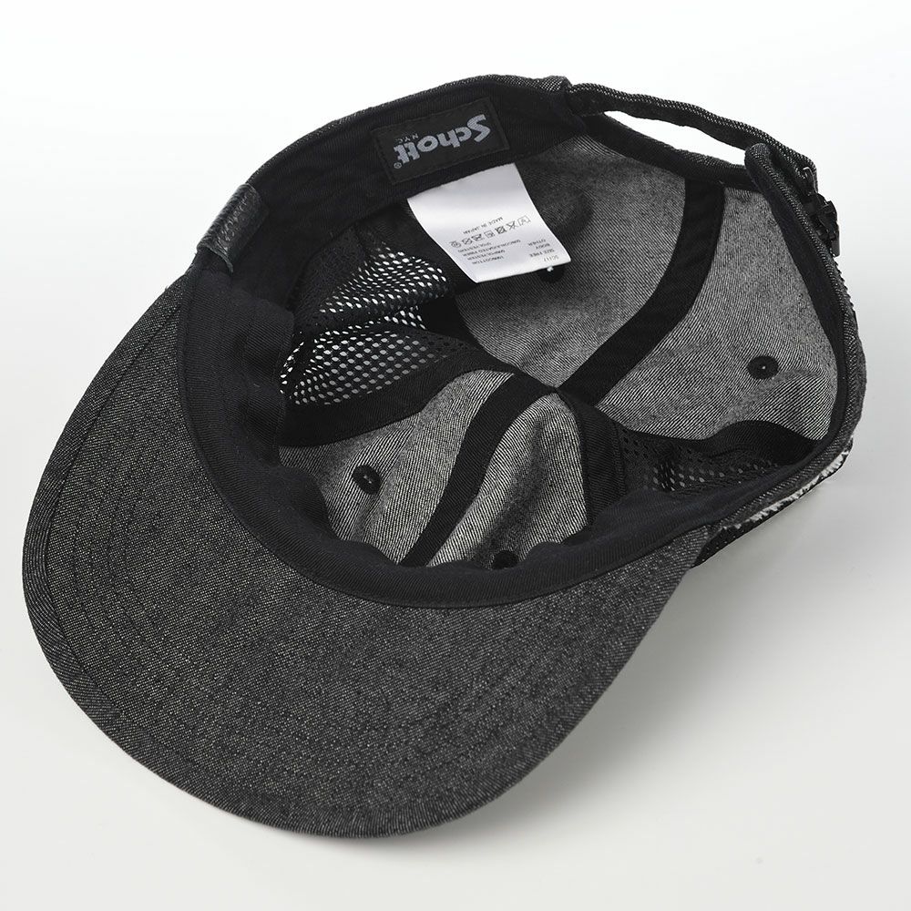 ショットのキャップ DENIM MESH CAP（デニム メッシュキャップ） SC117 ブラック
