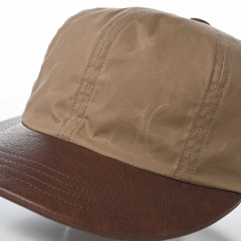 ショットのキャップ PARAFIN LEATHER 8P CAP（パラフィン レザー 8P キャップ） SC119 ベージュ
