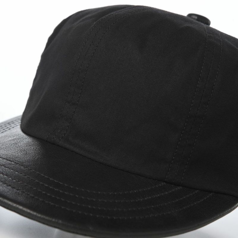 ショットのキャップ PARAFIN LEATHER 8P CAP（パラフィン レザー 8P キャップ） SC119 ブラック