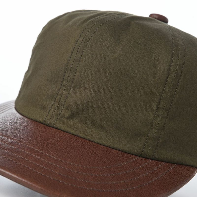 ショットのキャップ PARAFIN LEATHER 8P CAP（パラフィン レザー 8P キャップ） SC119 カーキ
