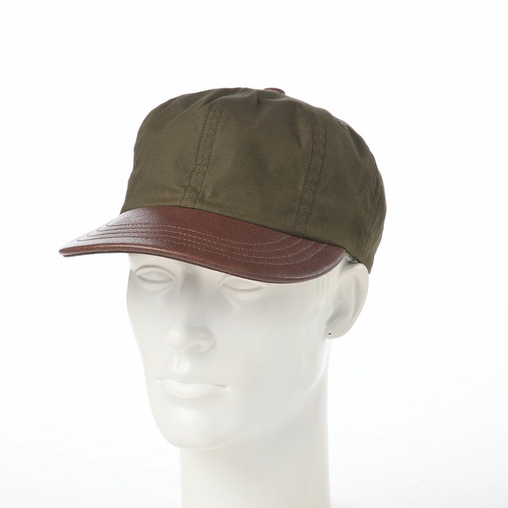 ショットのキャップ PARAFIN LEATHER 8P CAP（パラフィン レザー 8P キャップ） SC119 カーキ