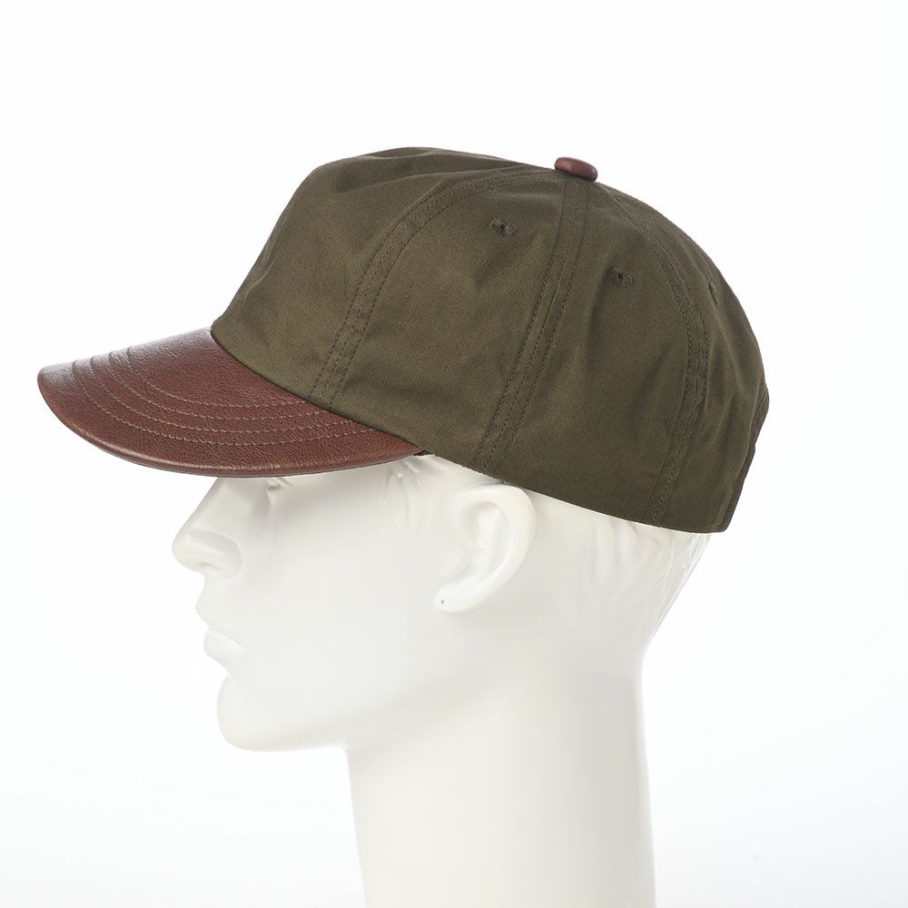 ショットのキャップ PARAFIN LEATHER 8P CAP（パラフィン レザー 8P キャップ） SC119 カーキ
