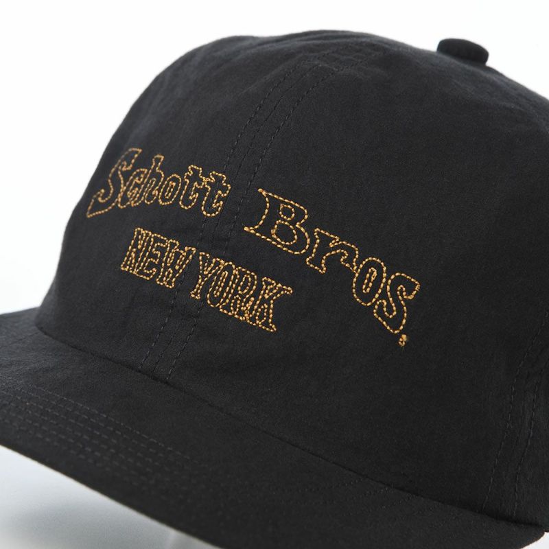 ショットのキャップ STITCH EMB 6P CAP（ステッチ エンブロイダリー 6P キャップ） SC122 ブラック