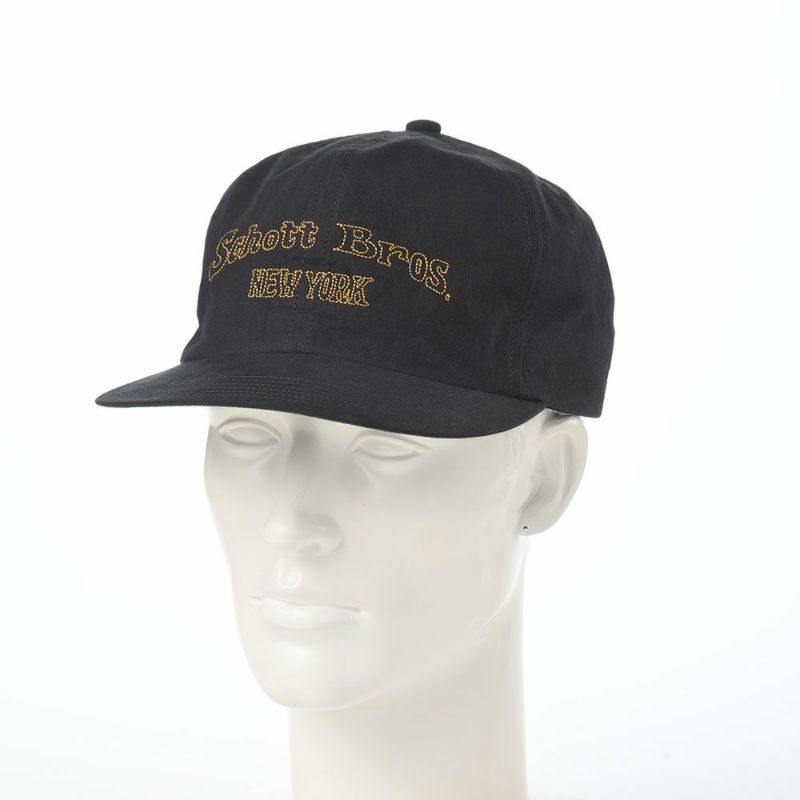 ショットのキャップ STITCH EMB 6P CAP（ステッチ エンブロイダリー 6P キャップ） SC122 ブラック